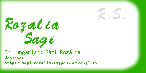 rozalia sagi business card